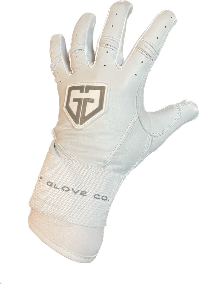 Elite Series Extended Cuff Batting Gloves White