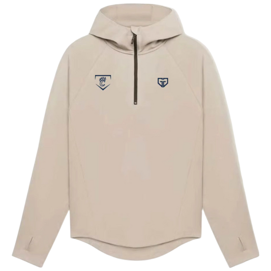 Off-White Midweight 1/4 Zip Performance Hoody