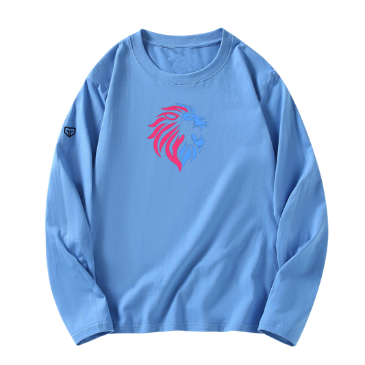 Baby Blue Long Sleeve Crew Neck T-Shirt