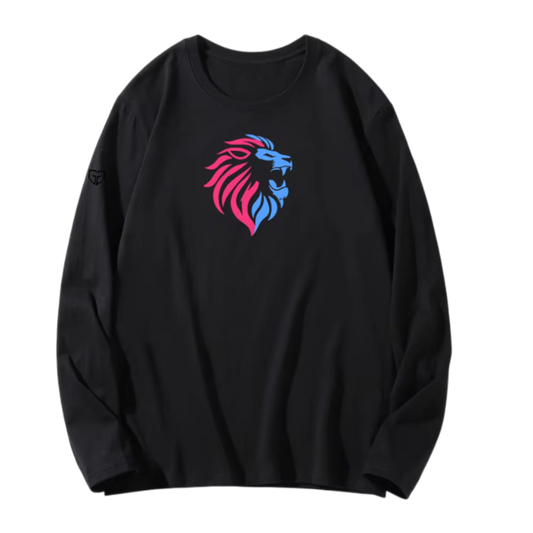 Black Long Sleeve Crew Neck T-Shirt