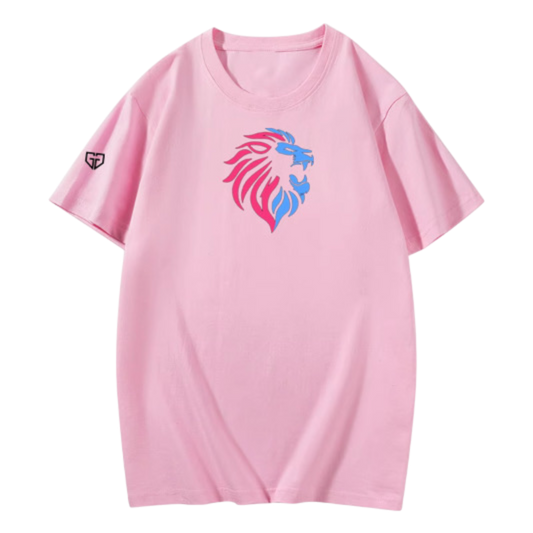 Pink Short Sleeve Crew Neck T-Shirt