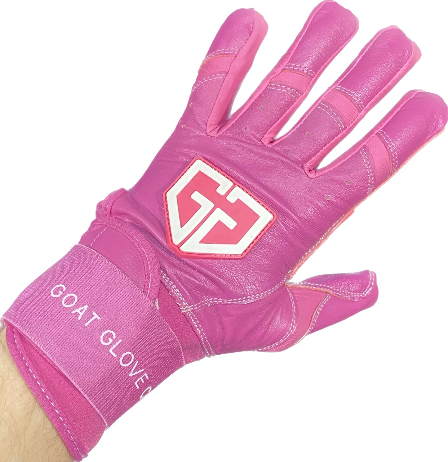 Extended Cuff Cabretta Batting Gloves Pink
