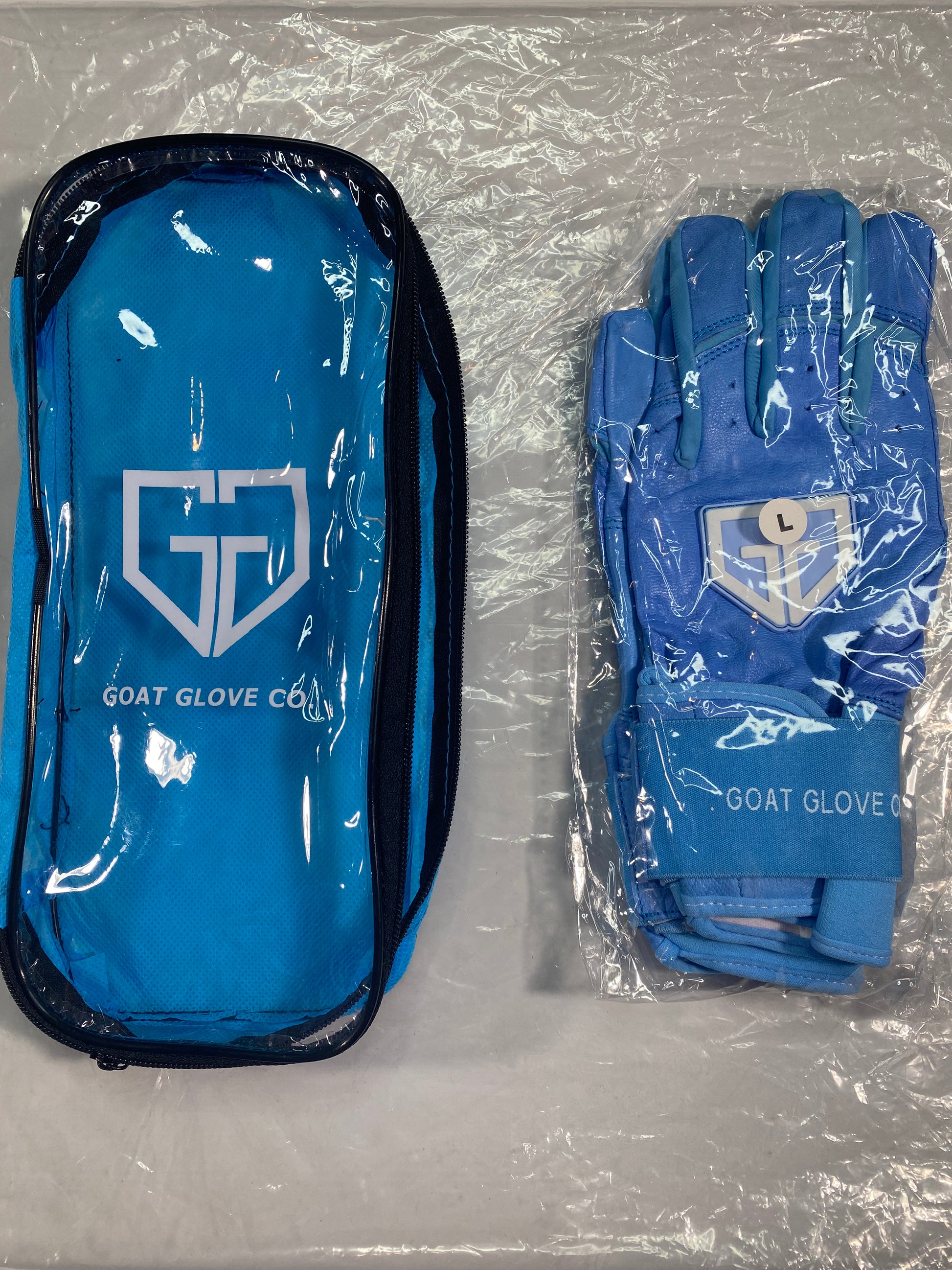 Baby Blue Baseball Truth Batting Gloves