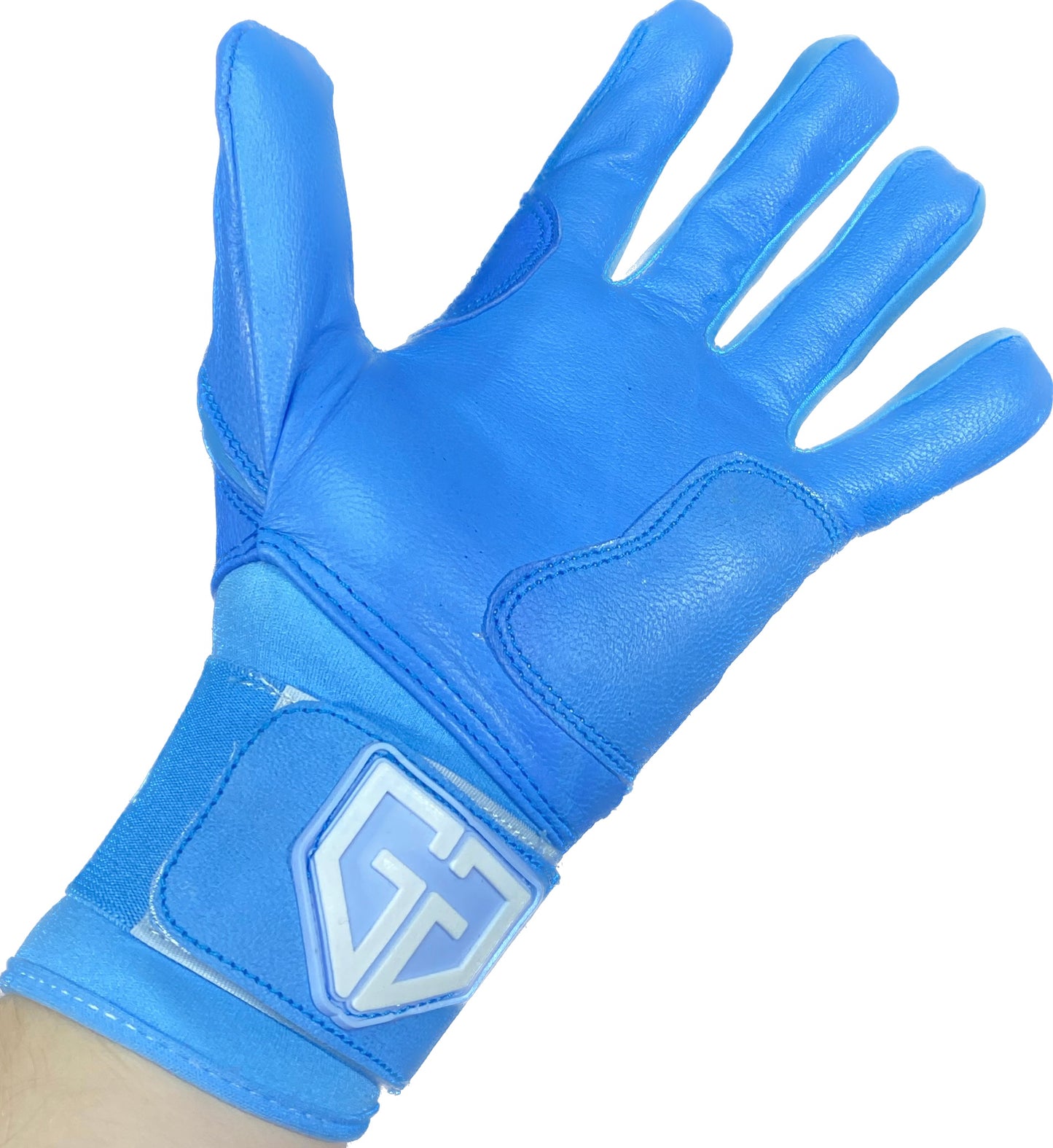 Extended Cuff Cabretta Batting Gloves Baby Blue